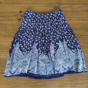 A-line Skirt, XS, with POCKETS - Blue